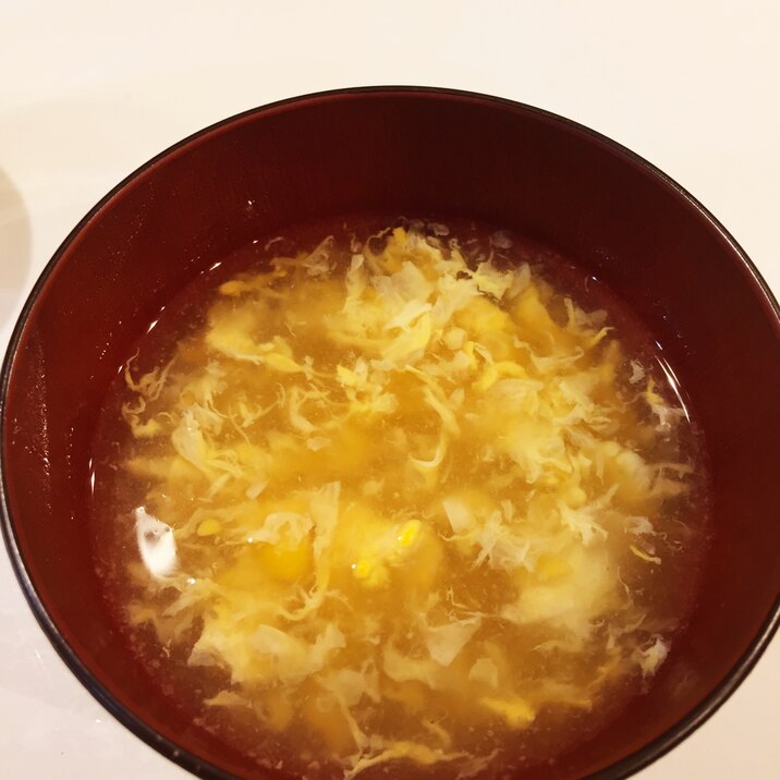 中華風卵とコーンのスープ